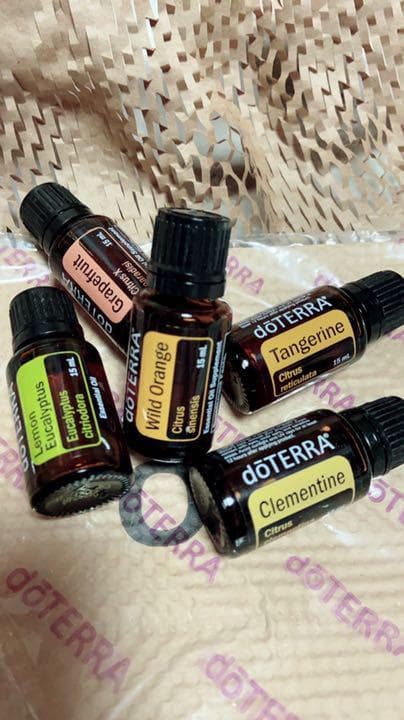 doTERRA ドテラ　柑橘系オイル　5種　購入前コメントください
