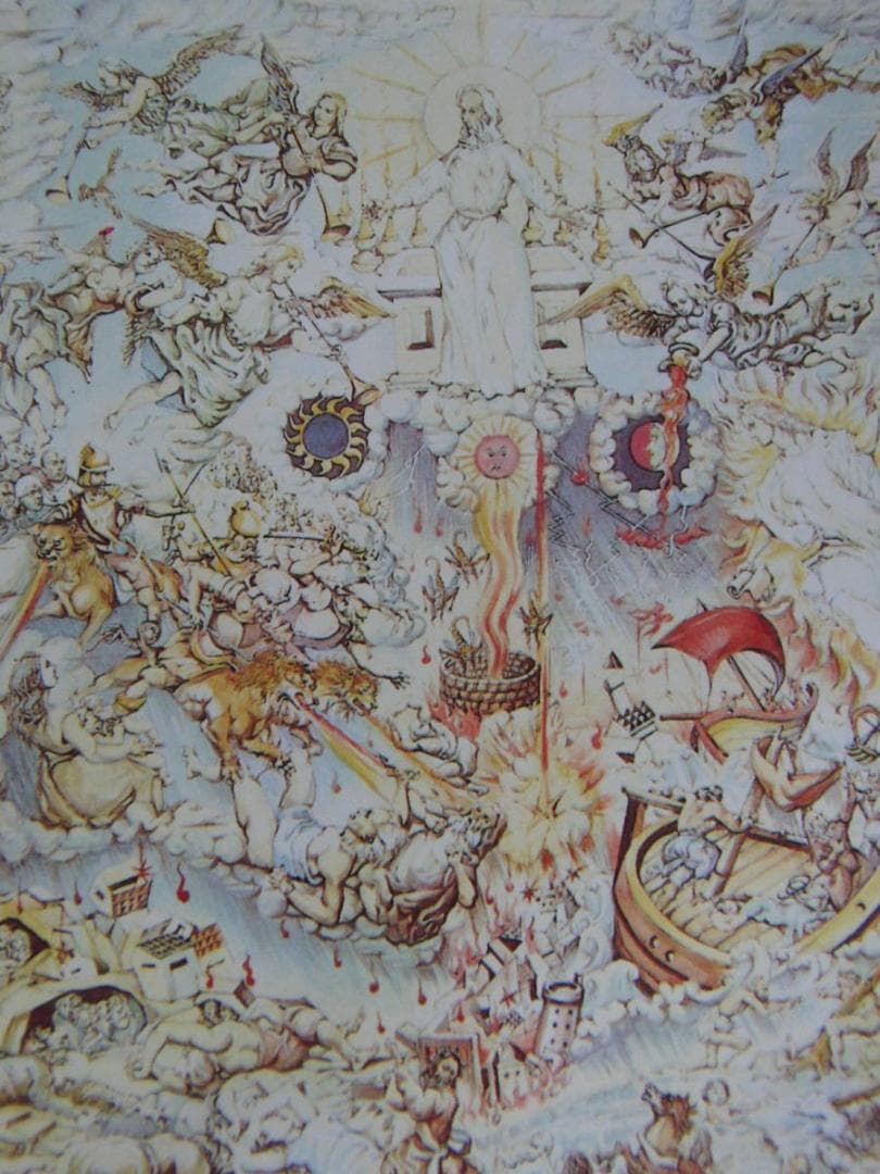藤田嗣治、「Les Sept Trompettes」、希少画集の額装画 - メルカリ