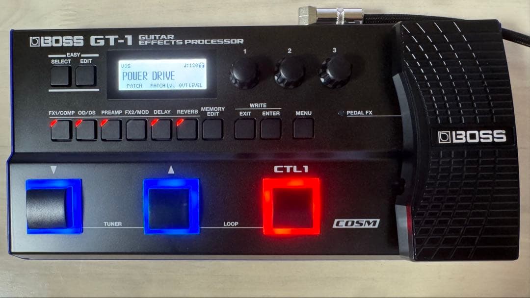 BOSS GT-1 ギターエフェクター　アダプターセット BOSS マルチエフェクター GT-1 + 純正アダプター 教科書 セット : 三木
