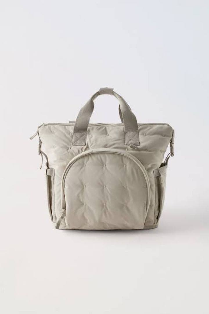 ZARA キルティング マザーズバッグ リュック おしゃぶりホルダー