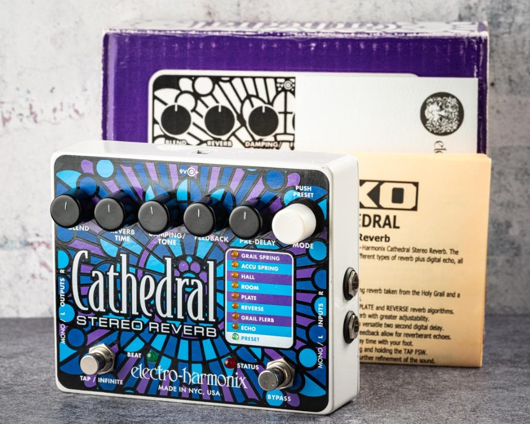 ギター Electro-Harmonix Cathedral Stereo Reverb