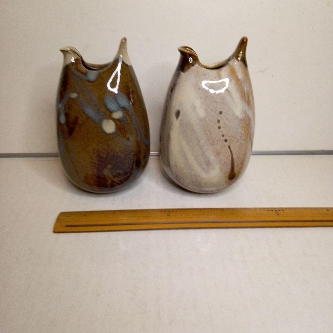 酒器 越中瀬戸焼 釈永由紀夫作 雷鳥徳利と卵盃 - メルカリ