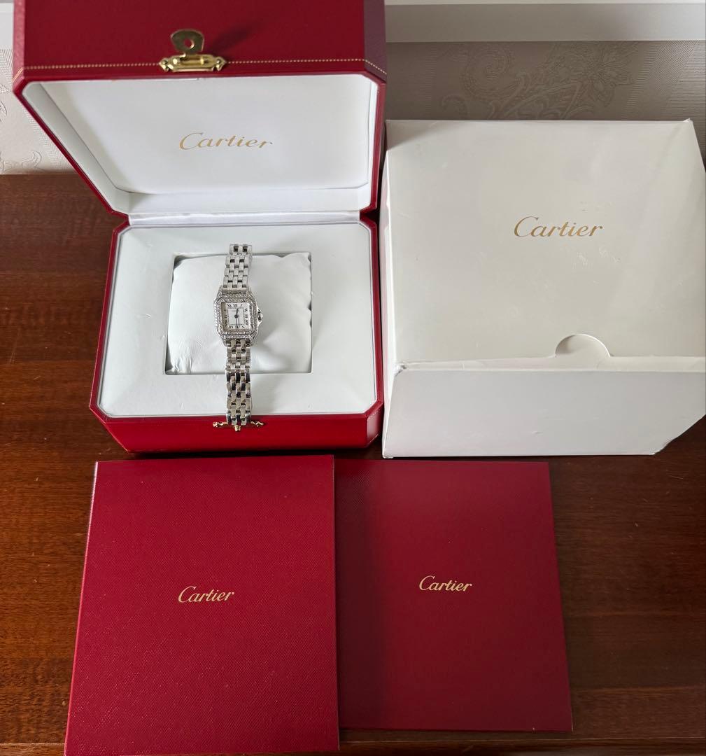 Cartier ダイヤモンド装飾 レディース時計 Cartier(カルティエ)】 60石のダイヤモンドが施されたダイヤルが