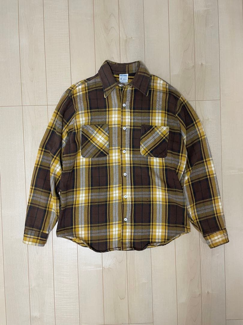 好配色 70s BIG MAC ビッグマック チェック ヘビー フランネルシャツ