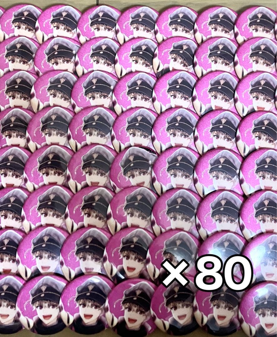 アイナナ 百 缶バッジ 記念日2020年 ×80個 アイドルカラーとグループロゴでアピール✨／ 「アイドリッシュセブン